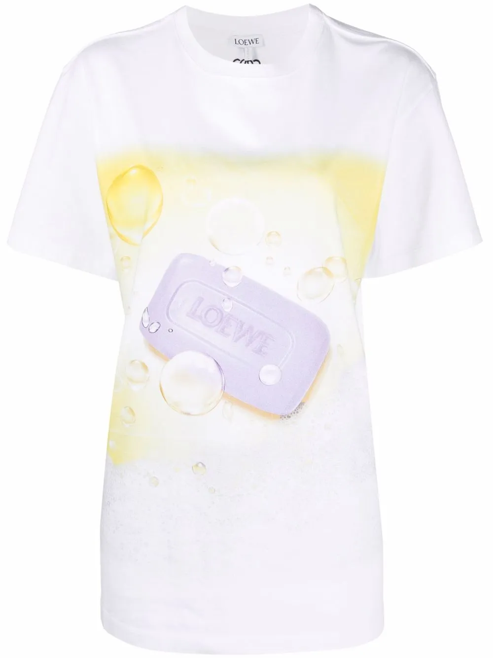 soap-print T-shirt