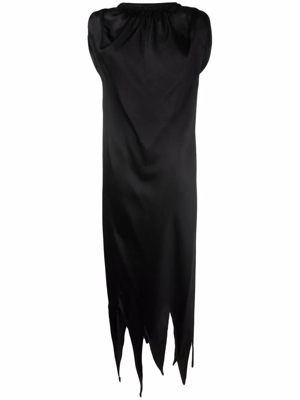 

MM6 Maison Margiela raw-cut open-back draped dress - Black