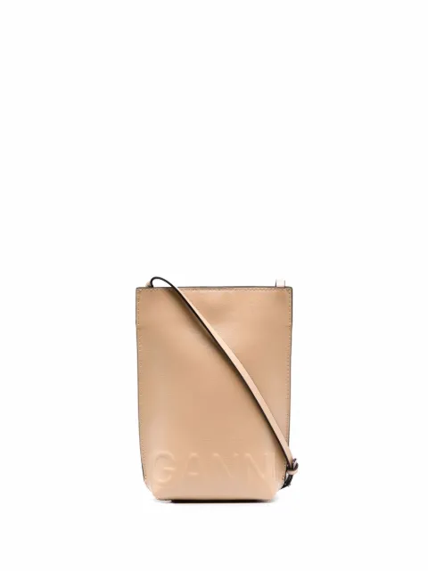 ganni mini crossbody logo bag