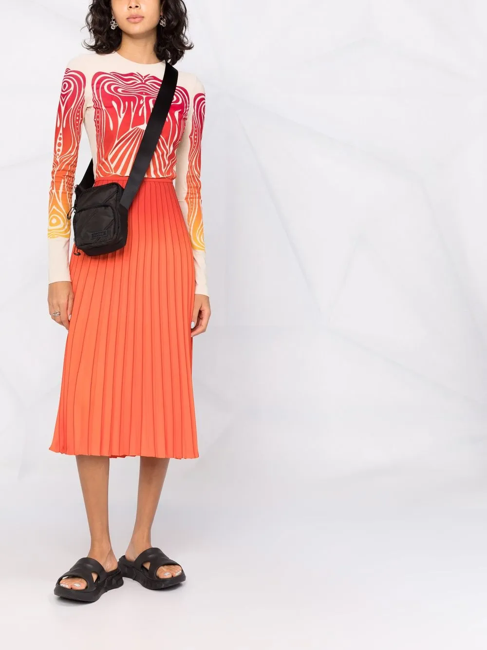 GANNI Quilted Crossbody Bag Farfetch