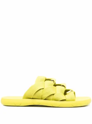 Ciabatte arancioni con texture Bottega Veneta | Ratti Boutique