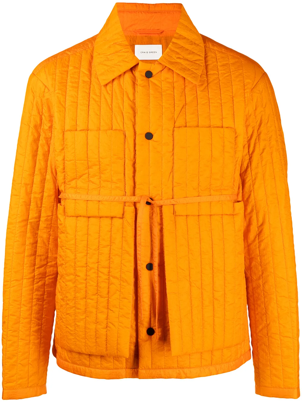 Craig Green Quilted tie-waist Panelled Worker Jacket - Farfetch