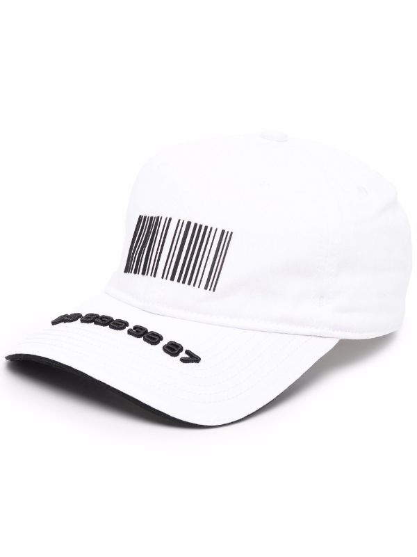 barcode-print baseball cap