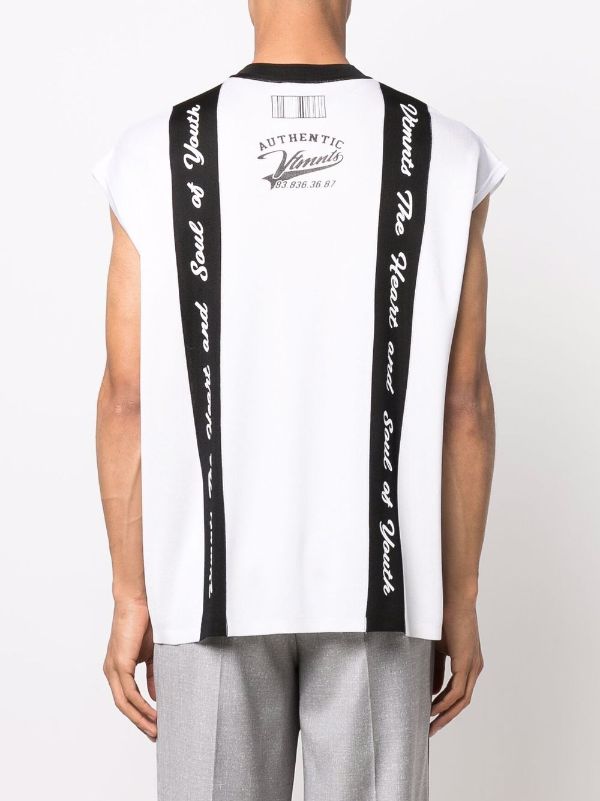 VTMNTS logo-tape Tank Top - Farfetch