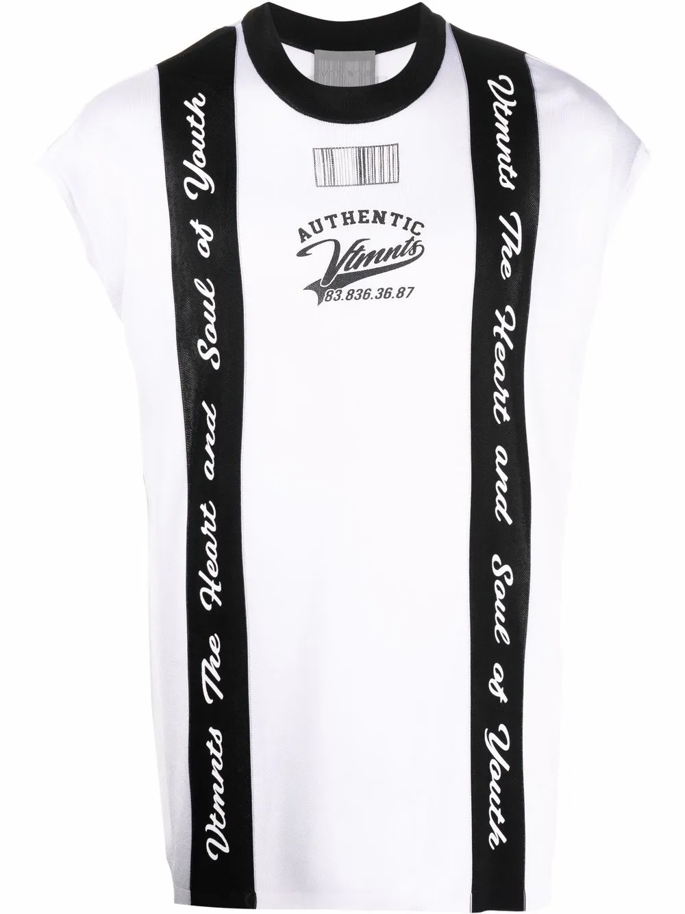 

VTMNTS top con logo estampado - Blanco