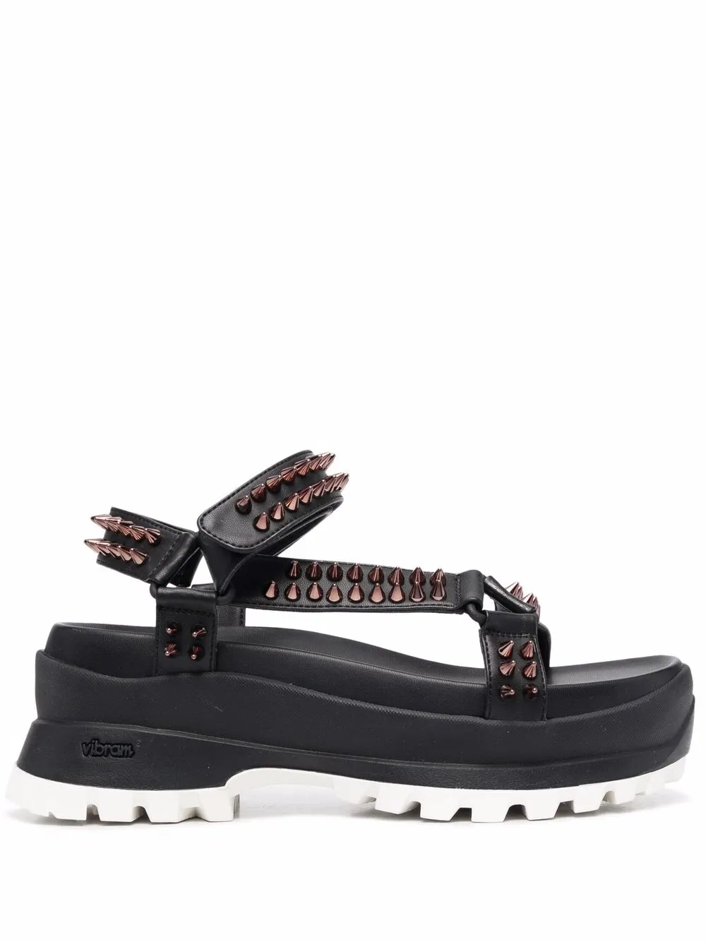 

Stella McCartney sandalias con plataforma de 70mm y apliques - Negro