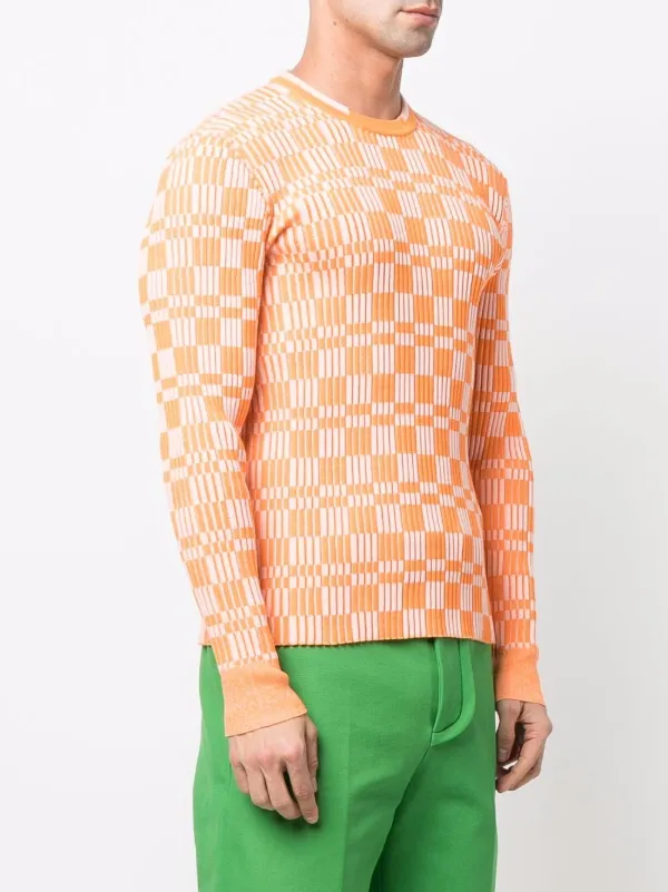 Jacquemus La Maille Gelati graphic-pattern Sweatshirt - Farfetch