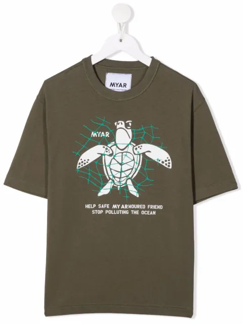 MYAR KIDS logo-print T-shirt 