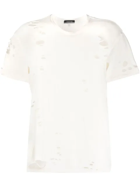 R13 destroyed crew-neck T-shirt