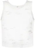 R13 destroyed tank top - White