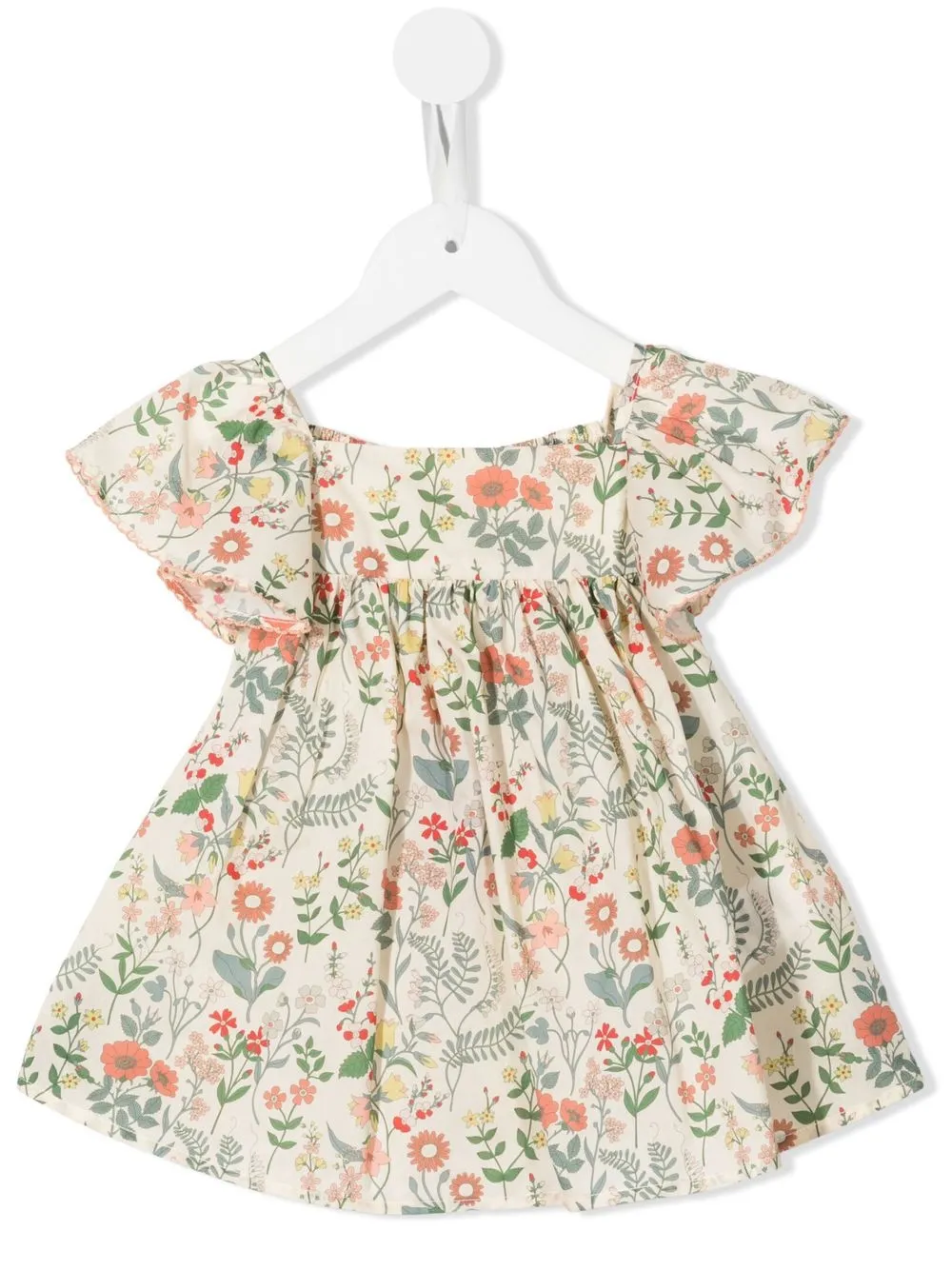 

Bonton flared floral-print blouse - Neutrals
