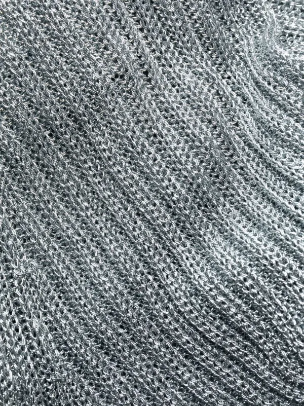 GANNI ribbed-knit Dress | Blue | FARFETCH