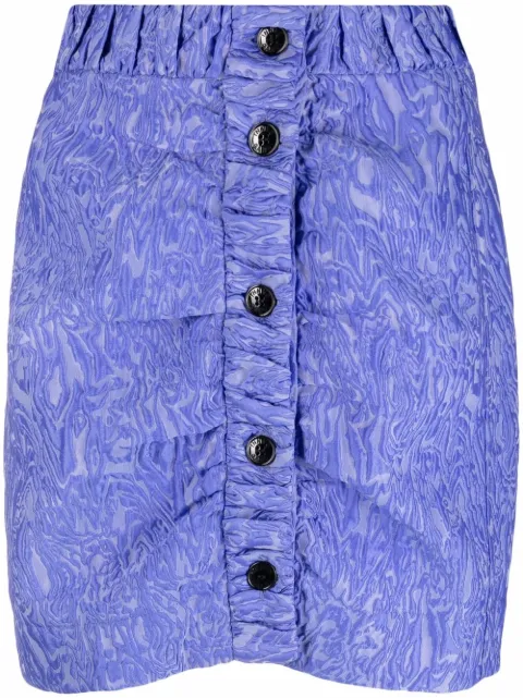 GANNI asymmetrical mini skirt