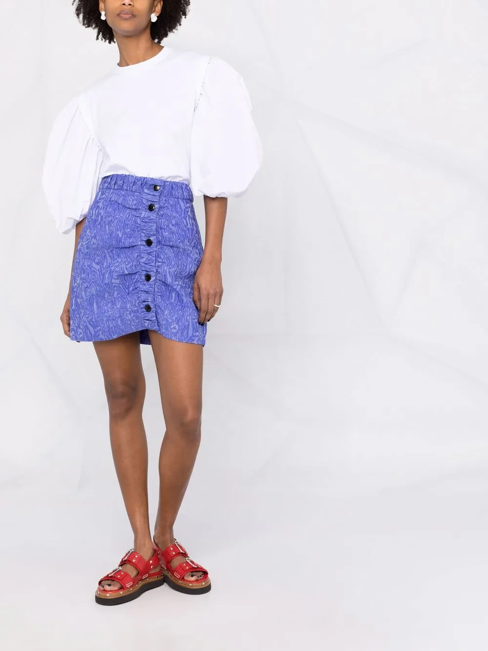GANNI asymmetrical mini skirt | Fitted Skirts | Image 2