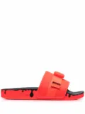 adidas Pouchylette flat slides - Orange