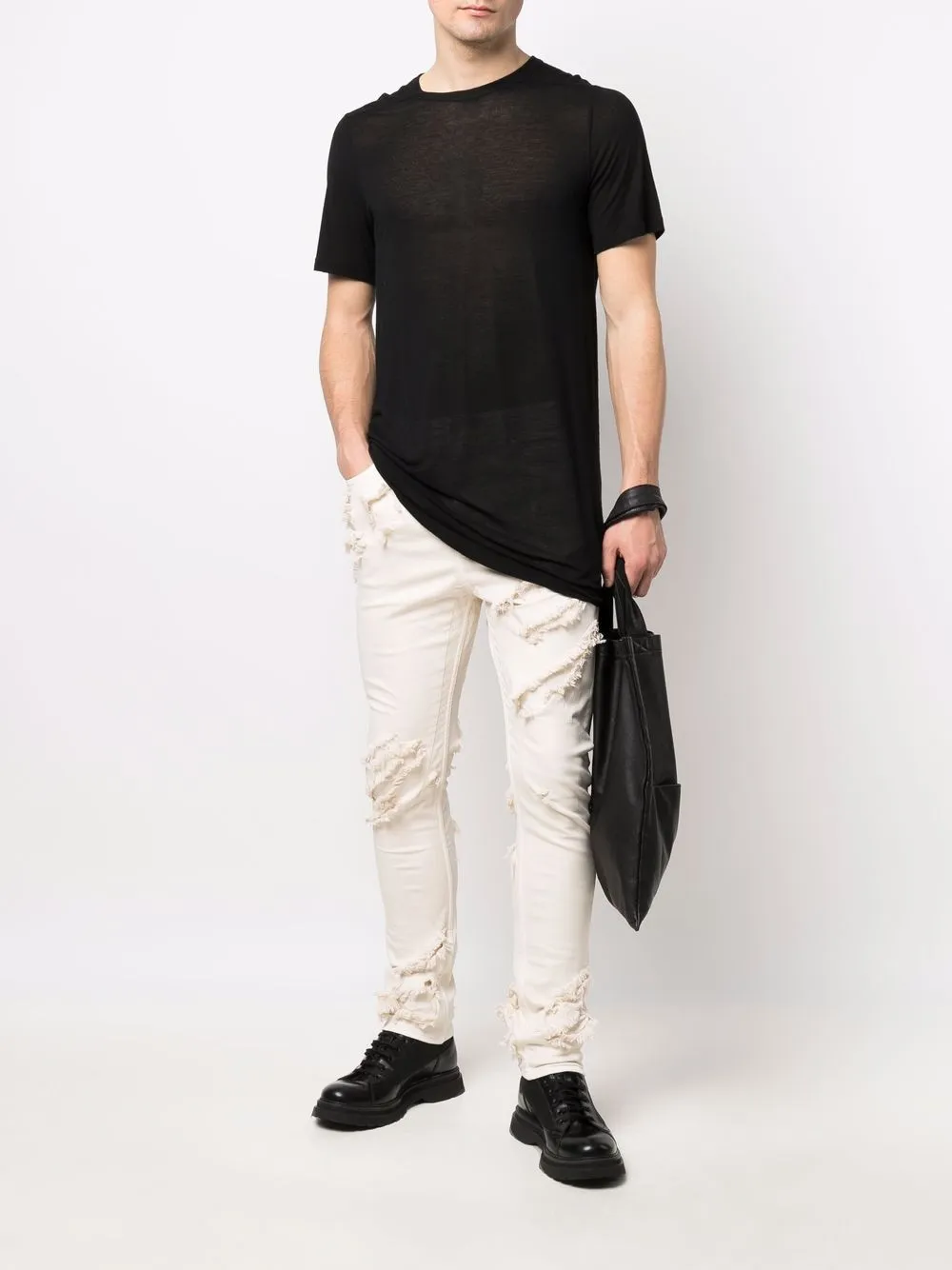 rick owens destroyed jeans