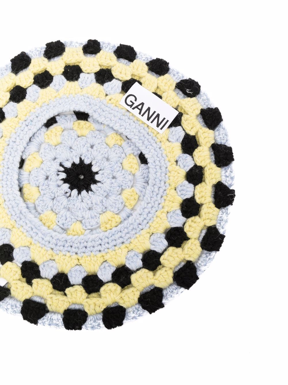 Image 2 of GANNI colour-block crochet beret