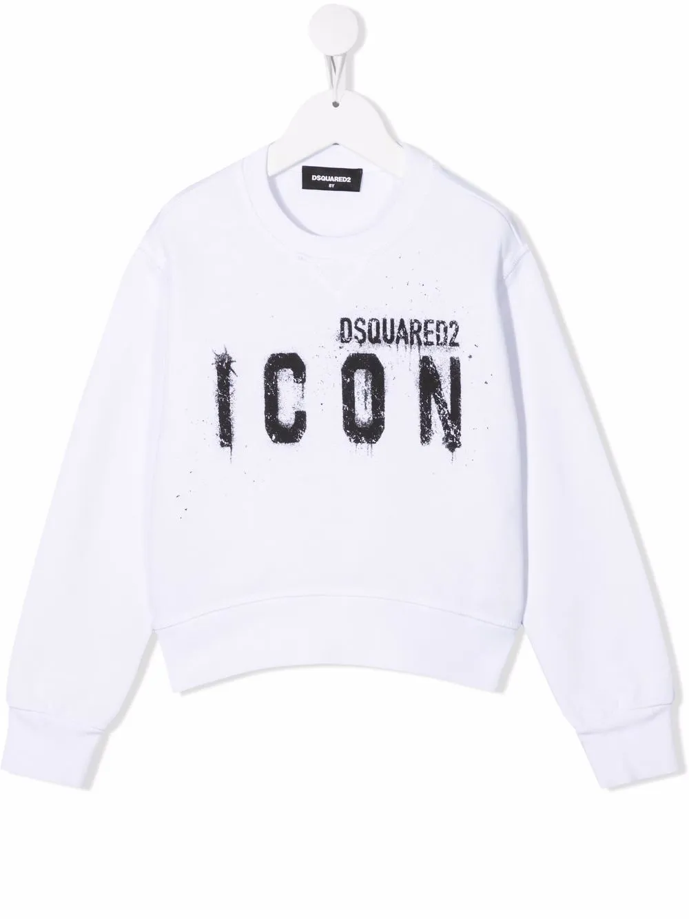 

Dsquared2 Kids sudadera con logo estampado - Blanco