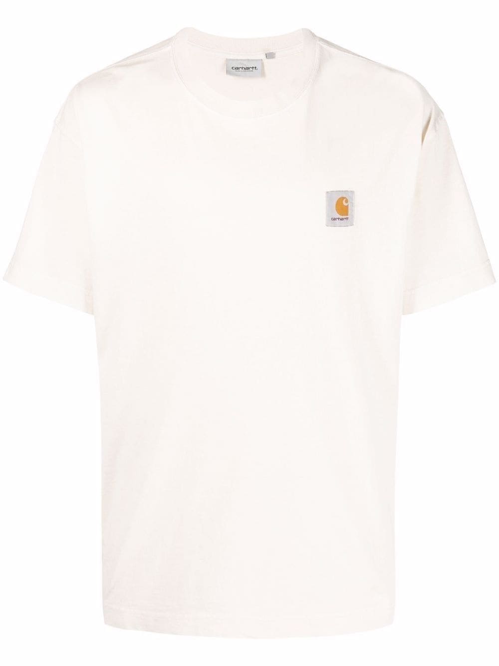 Carhartt Logo-patch Cotton T-shirt In Neutrals