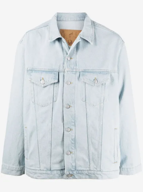 Martine Rose logo-print denim jacket
