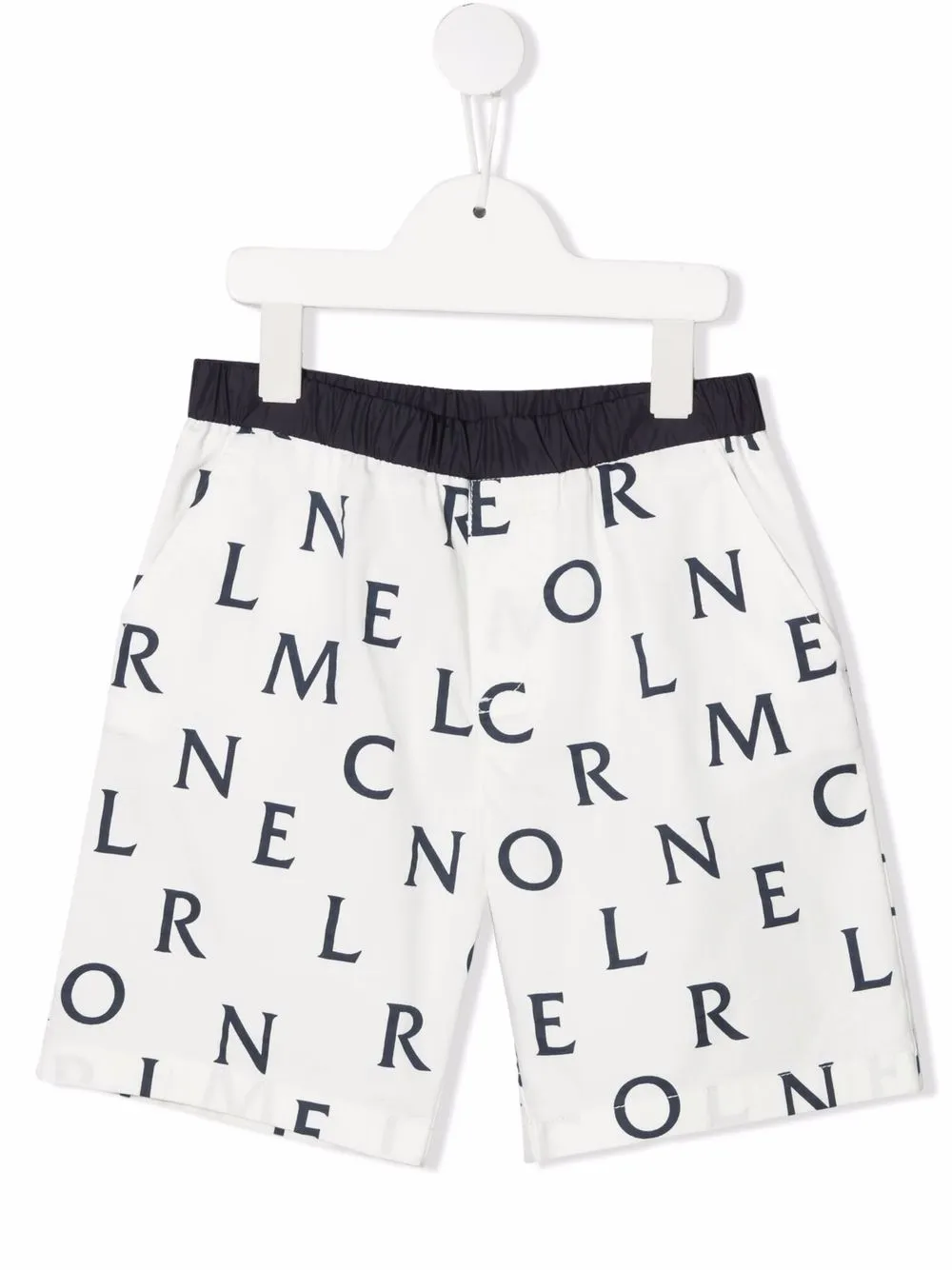 

Moncler Enfant bermudas con logo estampado - Marrón