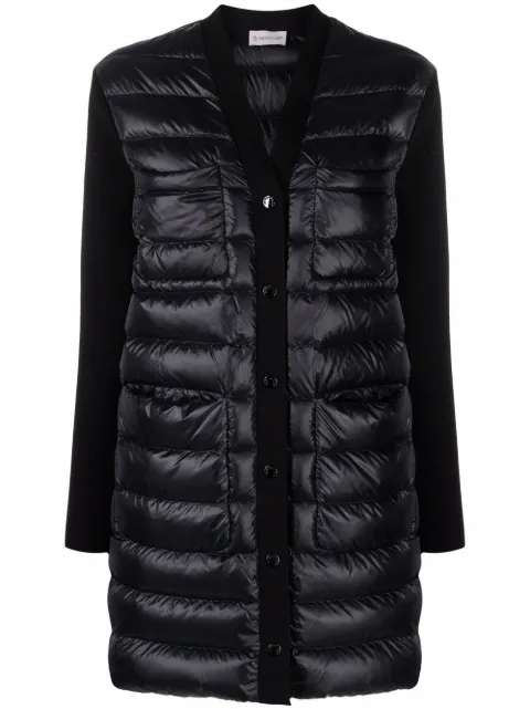 Moncler V-neck padded coat