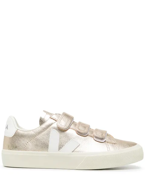 VEJA recife metallic logo-patch sneakers