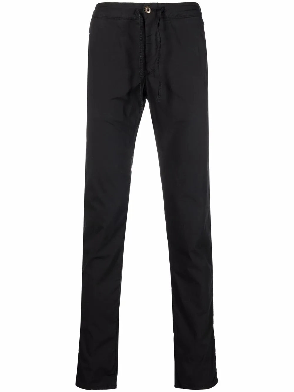 

Incotex pantalones slim con cordón - Negro