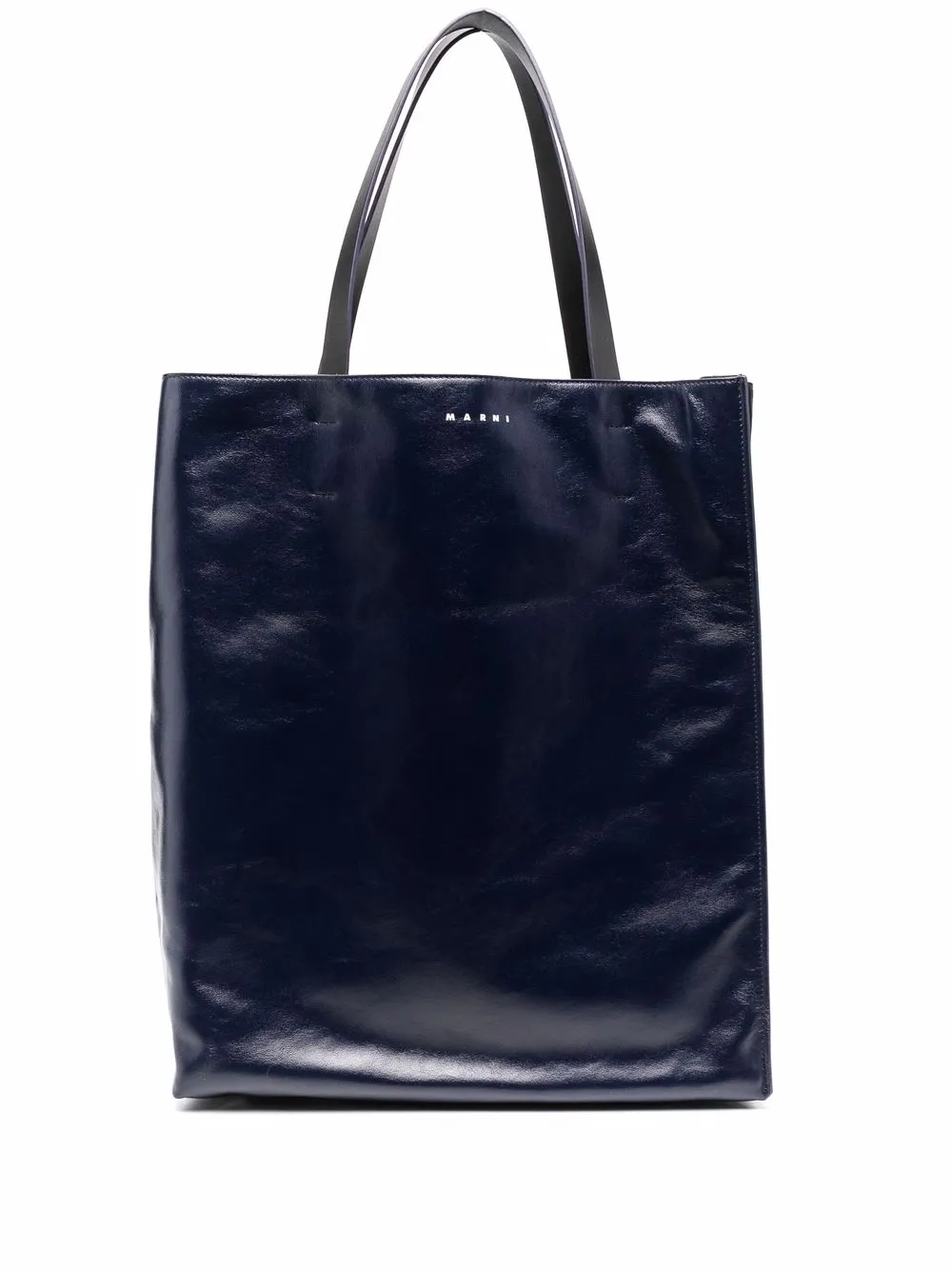 

Marni tote con logo estampado - Azul