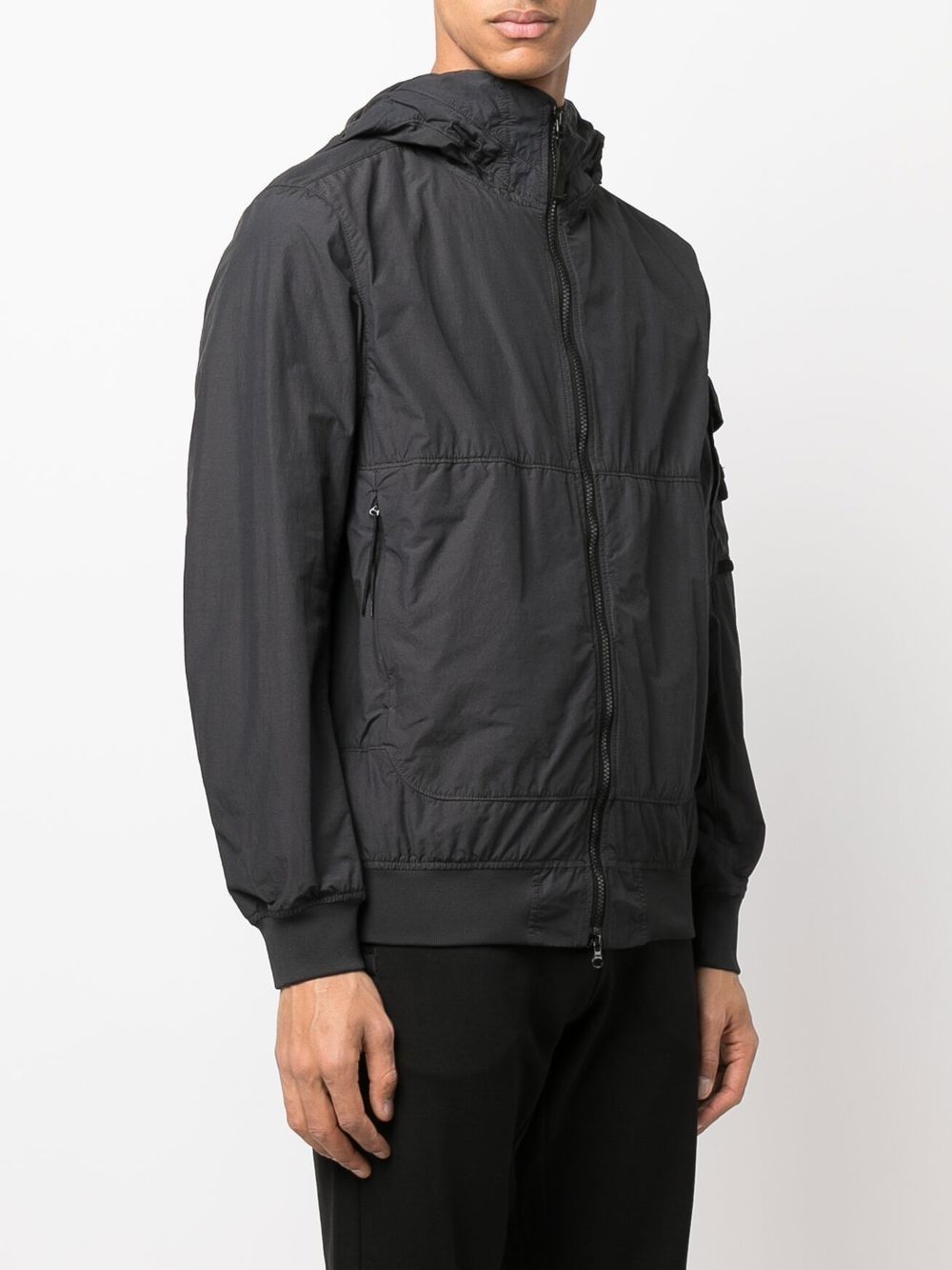 Stone Island Compass-patch Hooded Jacket - Farfetch