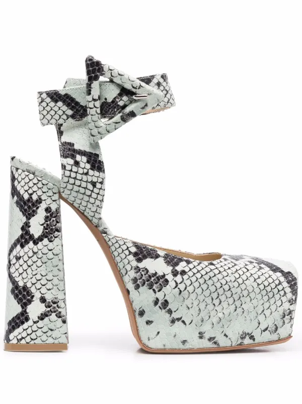 Bottega Veneta 140mm snake-print Pumps 