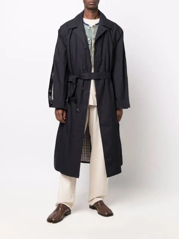 Maison Margiela Layered Cotton Trench Coat - Farfetch