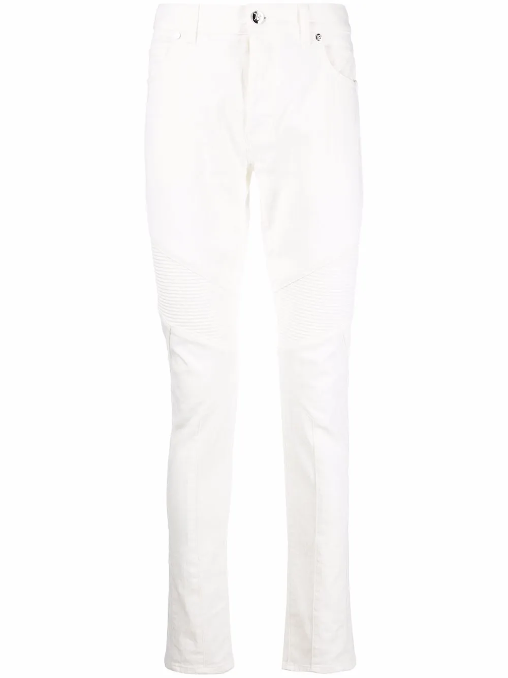 

Balmain skinny jeans con botones - Blanco