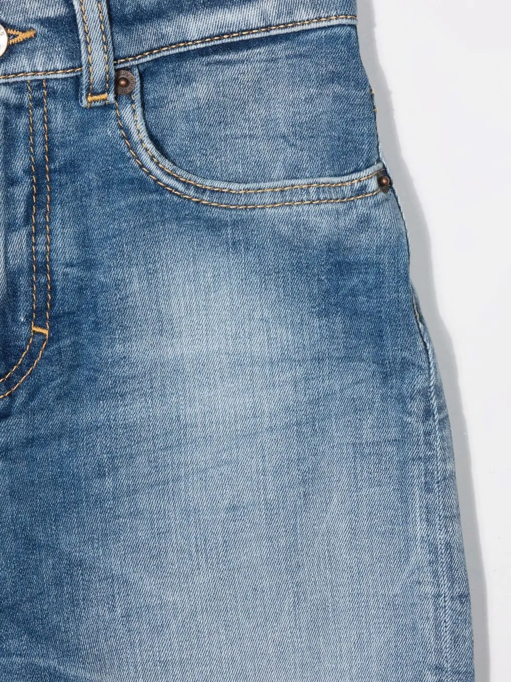  Dsquared2 Kids Halbhohe Slim Fit Jeans   Blau 