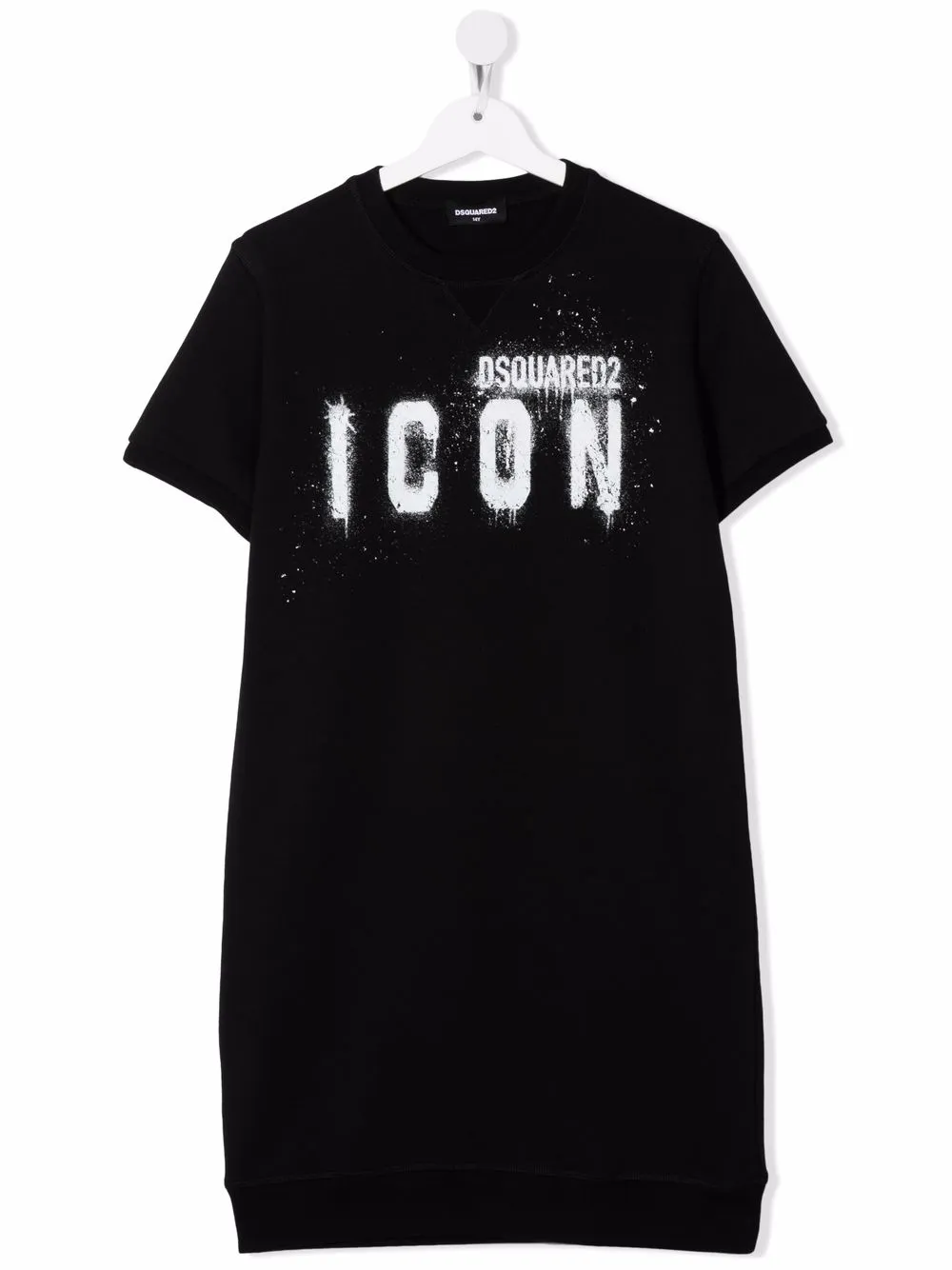 

Dsquared2 Kids vestido estilo sudadera con logo estampado - Negro