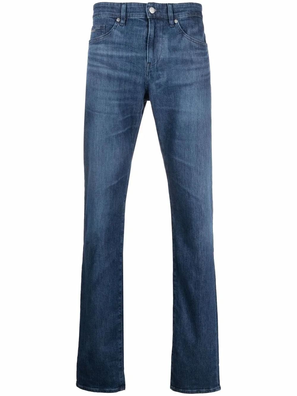 

BOSS jeans slim con parche del logo - Azul