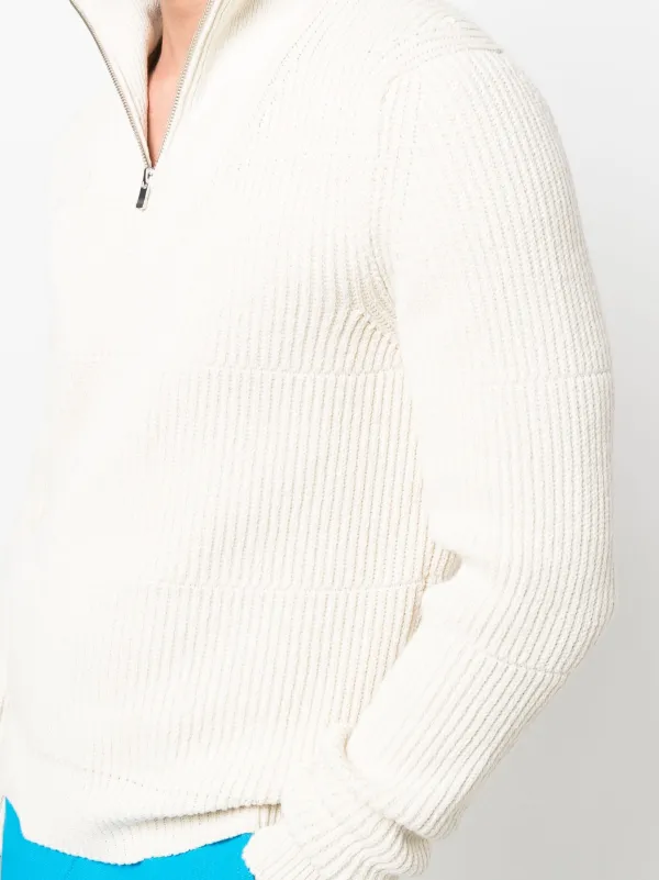 Jacquemus La Maille Doce Half-Zip Jumper - Neutrals