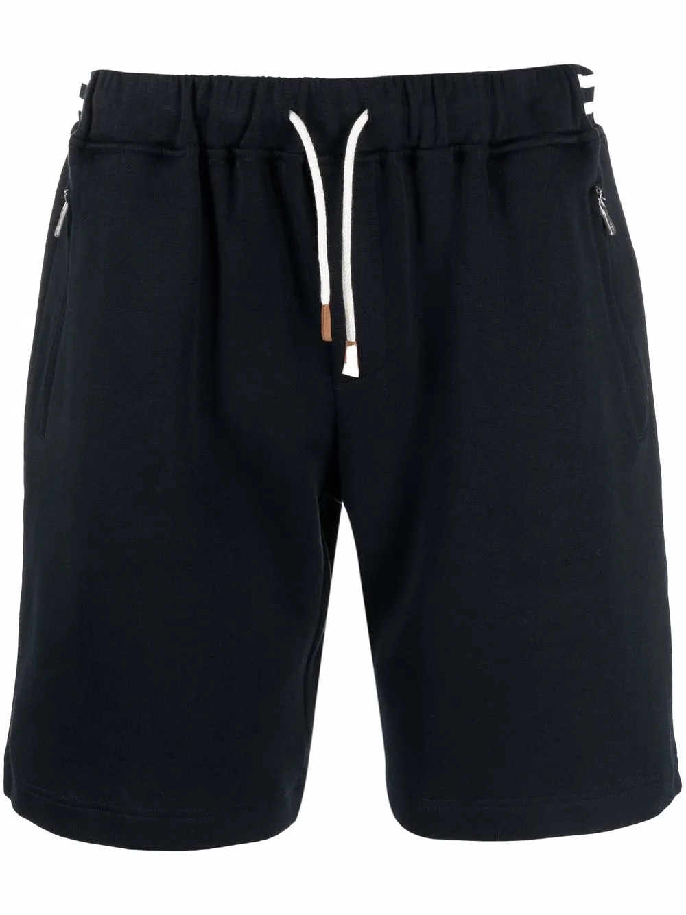 drawstring track shorts