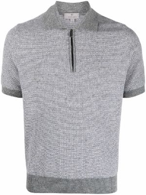 men's designer zip polo