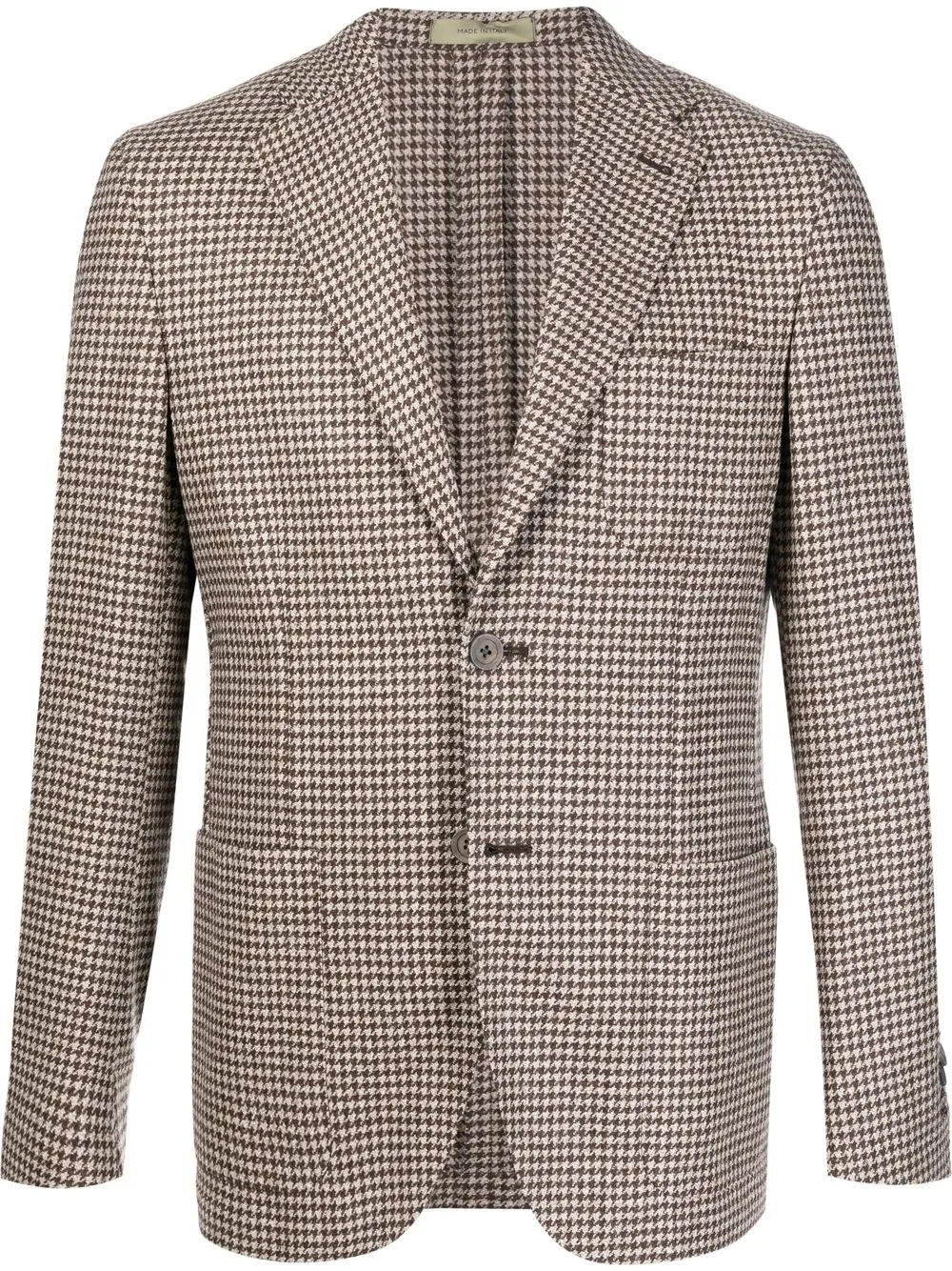 

Corneliani blazer con estampado pied de poule - Marrón