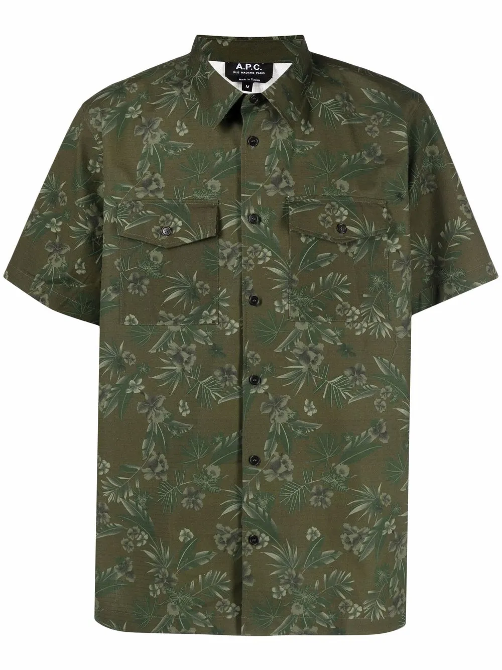 

A.P.C. playera con estampado floral - Verde