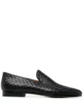 Magnanni interwoven leather loafers - Black