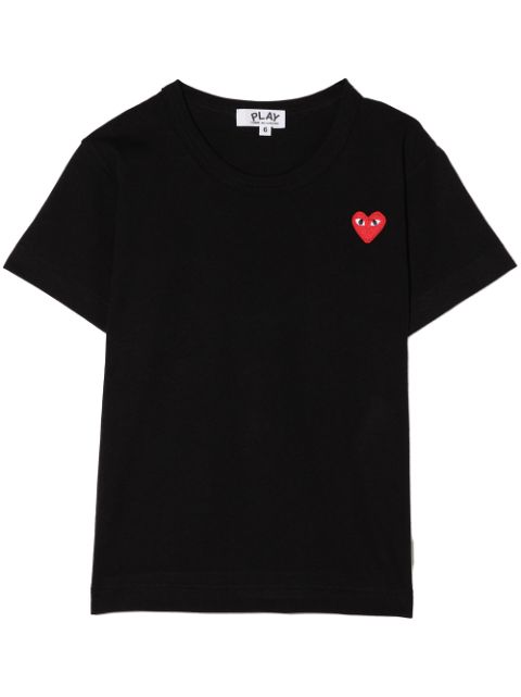 Comme Des Garçons Play Kids appliqué-heart cotton T-shirt