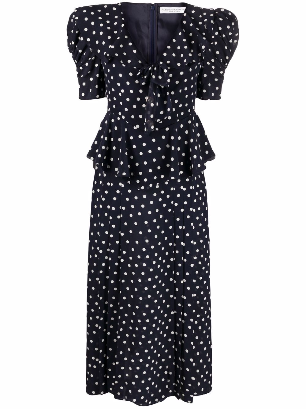 Alessandra Rich Polka dot-print Midi Dress - Farfetch