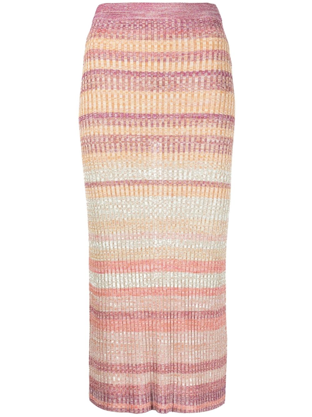 ZIMMERMANN Dancer Striped Midi Skirt - Farfetch