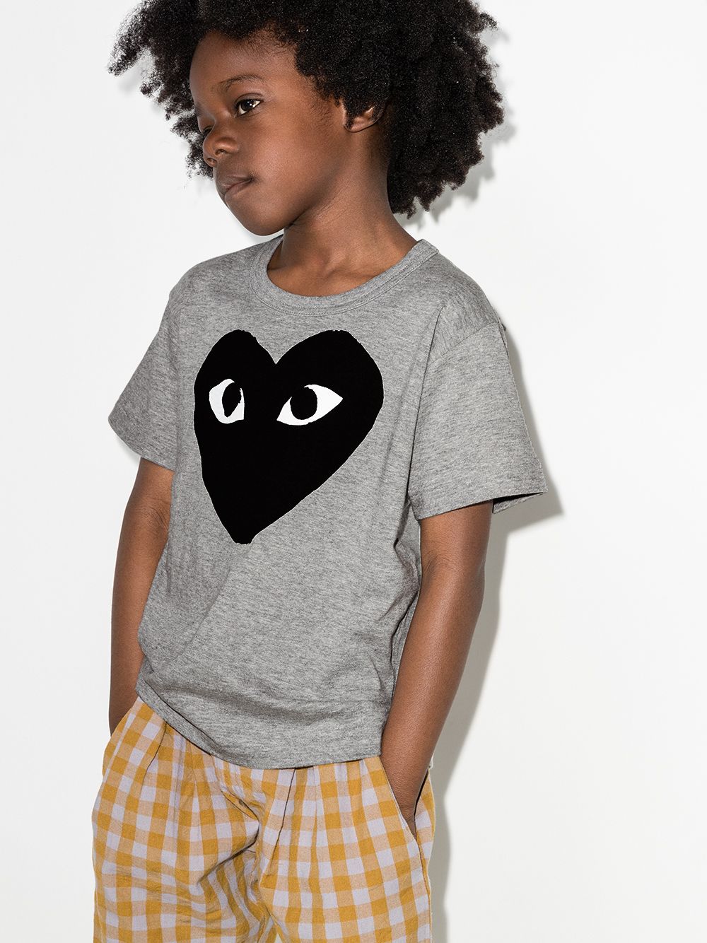 Image 2 of Comme Des Garçons Play Kids logo-print T-shirt