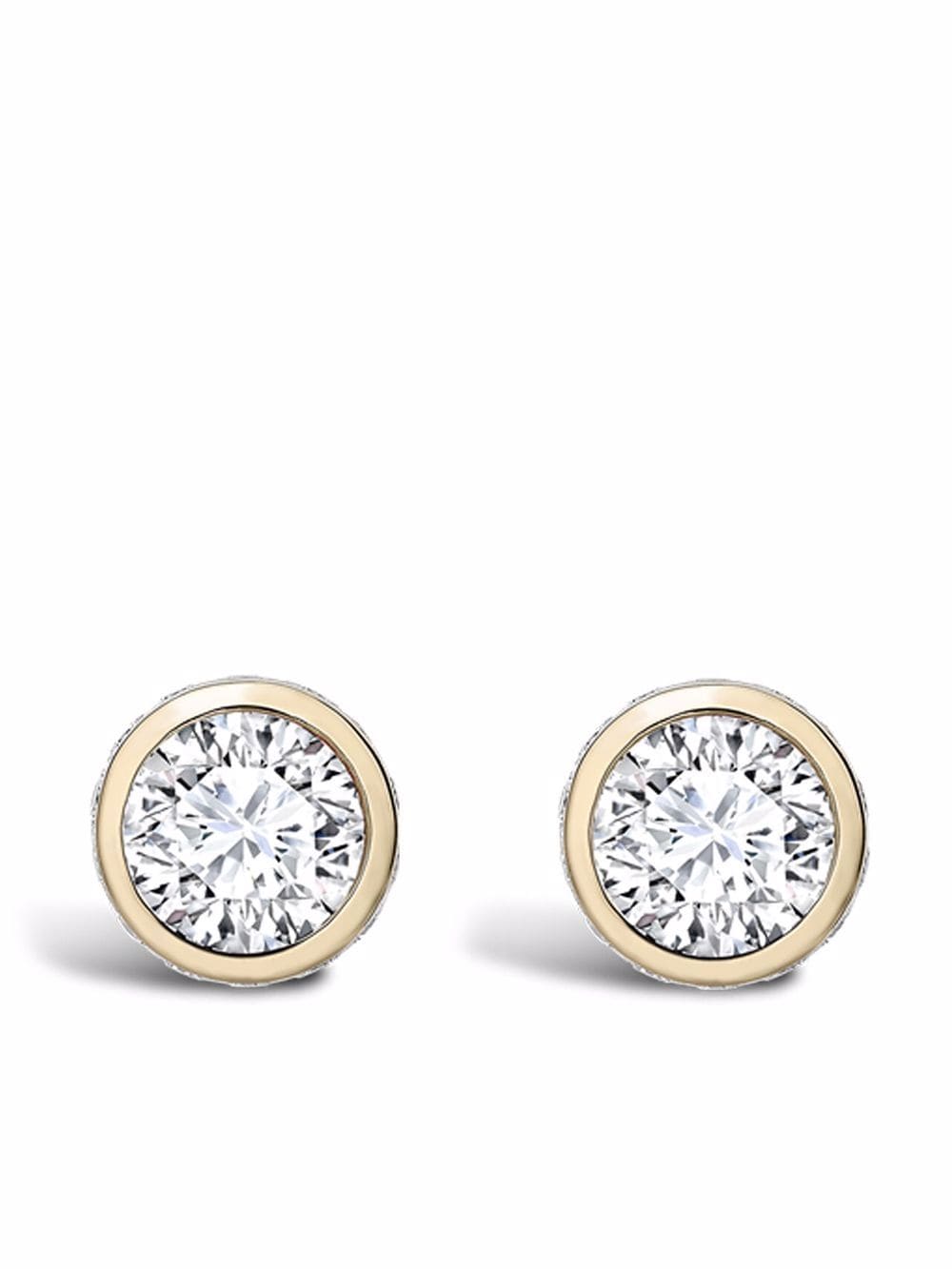 Image 1 of Pragnell 18kt yellow gold Sundance diamond stud earrings