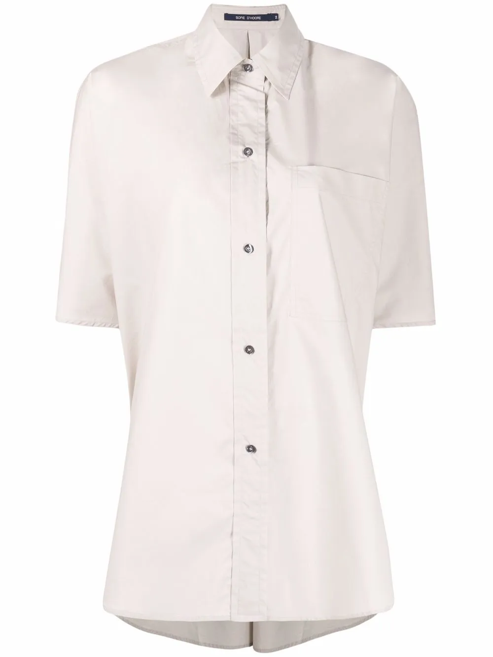 

Sofie D'hoore camisa Balthazar de manga corta - Neutro