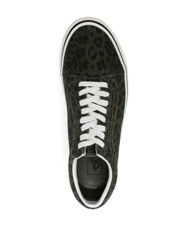 vans black with leopard print