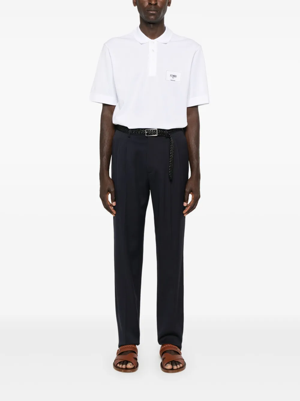 FENDI cotton polo shirt - White